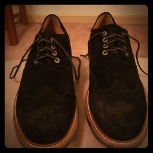 Kenneth Cole dark navy suede Oxford